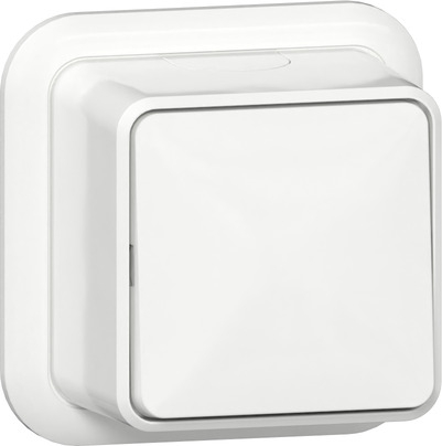 Gira opbouw wisselschakelaar zuiver&nbsp;wit 310611